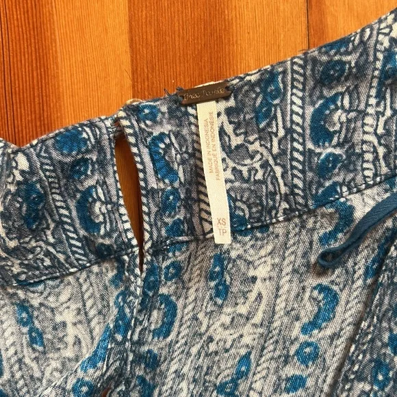 Free People Blue Patterned Romper - Picture 4 of 4